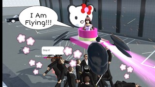 I Eliminate The Yakuza Members Using A Cute Hello Kitty Drone Car in Sakura School Simulator