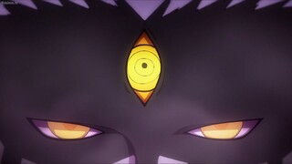 Boruto received a harbinger of the future through Jougan eye by Momoshiki inside him