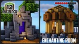 Membuat Enchanting Island dan Portal Nether ! || Minecraft Survival One Block Pt.12