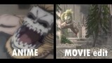 Anime VS Movie   Attack On Titan The Movie #attackontitan