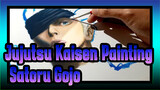 [Jujutsu Kaisen] Lukisan 3D Super Nyata Satoru Gojo, Bahkan Rambutnya Sangat Indah!_3