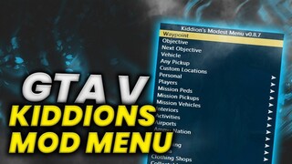 MOD MENU (FREE) GTA V ONLINE KIDDIONS MOD MENU | GTA ONLINE [Updated]  ULTIMATE MONEY + GTA 5 LVL UP