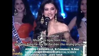 Vietsub Adinda Cresheilla - Miss Supranational Indonesia 2022 - Đối thủ của Á hậu Kim Duyên