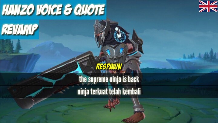 Hanzo Supreme Ninja Voiceline Mobile legends