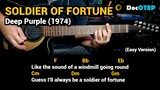 Soldier Of Fortune - Deep Purple (1974) Easy Guitar Chords Tutorial with Lyrics