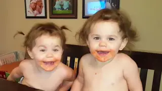 Cute Twins Baby Playing and Laughing Together 🍓🍓 Funny Twins Baby Video