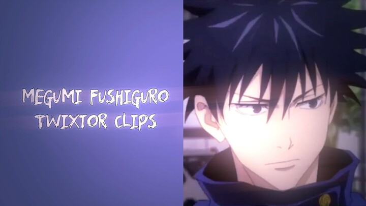 Jujutsu Kaisen - Megumi Fushiguro clips (twixtor)