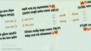 chúc mấy bn nam 19/11 nay vui vẻ nhaaa 😘💛