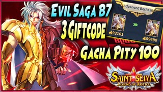 3 GIFTCODE BARU | UP EVIL SAGA B7 | GACHA PITY 100 🔥 Saint Seiya: Legend of Justice