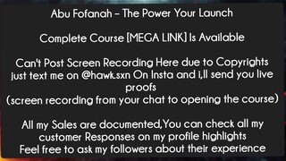 Abu Fofanah – The Power Your LaunchCourse Download