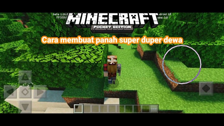 cara membuat panah super dewa di minecraft PE