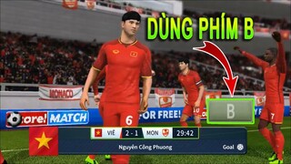 Thử dùng mình phím B và nút di chuyển trong Dream League Soccer 2019