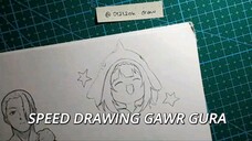 Drawing Gawr Gura | Speed-up version || Hololive