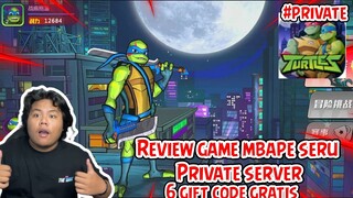 WIS KEREN😎 GAME NINJA TURTLES PRIVATE SERVER GRAFIK DAN STORY BAGUS FULL GRATIS GIFT CODE