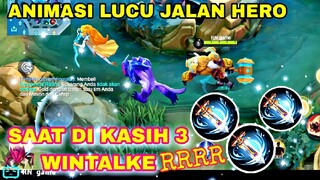 ini jadinya kalau hero di kasih 3 item WINTALKER.