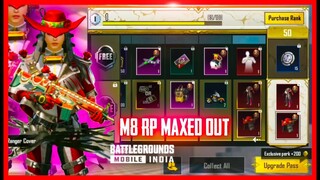 M8 ROYAL PASS MAXED OUT - FIRST LOOK ( BATTLEGROUNDS MOBILE INDIA )