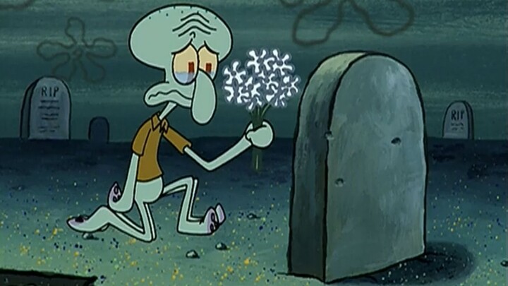 "Buried here are Squidward's hopes and dreams."