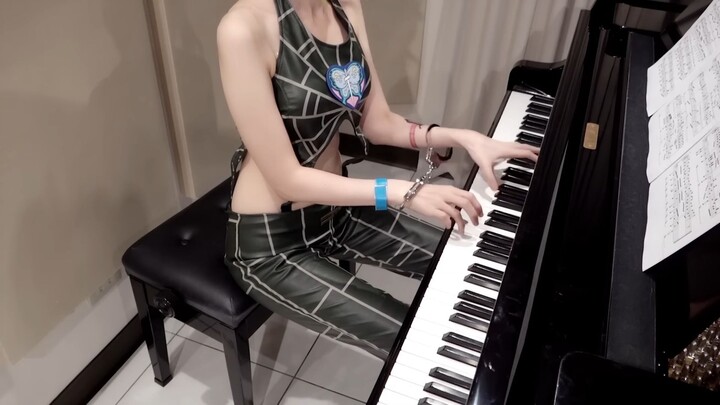 [Pan Piano]- [Handcuffed Kujo Jolyne COS] Piano playing animation "JoJo's Bizarre Adventure: Stone O