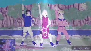 [MMD NARUTO]-Naruto , Saske and Sakura Little Apple🍎