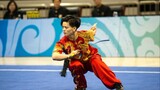 The sword performance of Zhao Shi in the martial arts championships