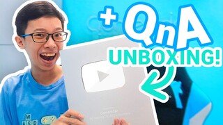 Aku Q&A Sambil UNBOXING! Silver Play Button... *spesial 100k*