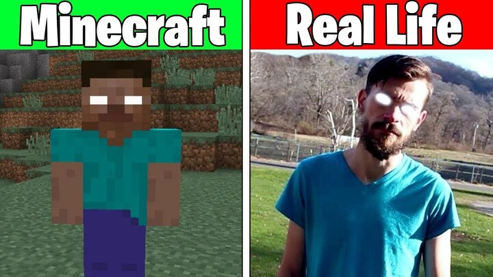 Realistic Minecraft | Real Life vs Minecraft | Realistic Slime, Water, Lava #748