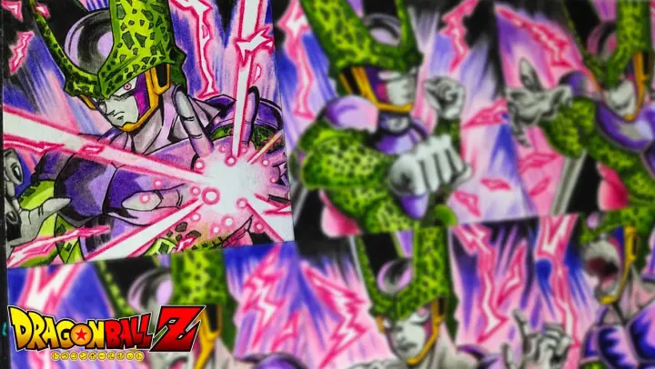 Drawing Evil Cell in Different Anime Styles | Dragon Ball Z | DBZ | diArt