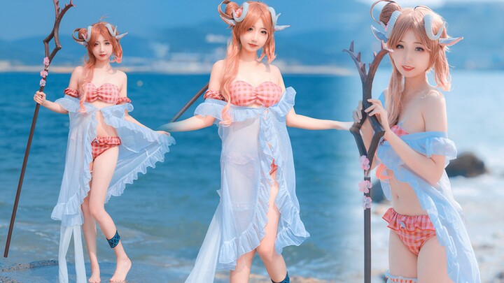 Senior, let's play in the water together❀Ayjafjalla swimsuit cosplay