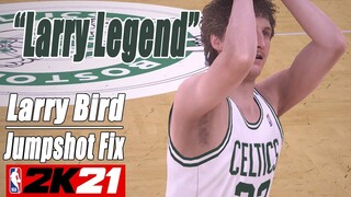 Larry Bird Jumpshot Fix NBA2K21 with Side-by-Side Comparison