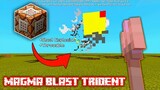 How to make a Magma Blast Trident in Minecraft using Command Block Trick
