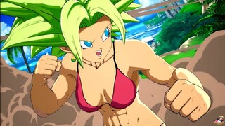 Dragon Ball FighterZ - Bikini Kefla vs Swimsuit Android 18 Gameplay (Costumes Mods)