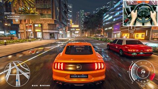 Test Drive Unlimited Solar Crown - Ford Mustang GT | Steering wheel gameplay