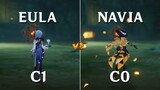Navia vs Eula !! Who is the Best DPS ?? Gameplay Comparison !!