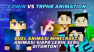 Edwin vs TRPHB Animation: Animasi Minecraft Mana Lebih Seru Ditonton? | MRI PanSos Kap #short