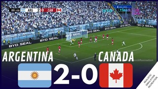 COPA AMERICA 2024: Argentina 🇦🇷 2-0 🇨🇦 Canada Highligths Videojuego Simulación & Recreación