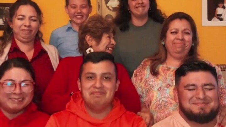 The family played the singing and laughing challenge, and each time they opened their mouths, they w