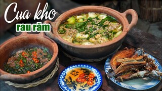 CÔ BA MIỀN TÂY ✅ RIÊU CUA ĐỒNG KHO RAU RĂM