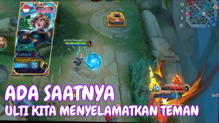 mungkin ini yang dinamakan penyelamat - gameplay eudora mobile Legends