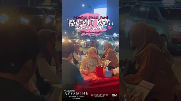 Bakal ngiler ngeliat Azzam dan Jasmine makan street food ini!