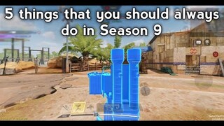 5 things that you should always do in CODM season 9