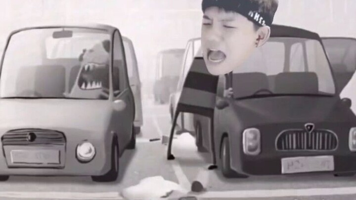 [Yangzai|Teasing the dog in the parking lot] Yangzai and Coke quarrel with each other (bushi)