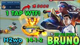 97.4% Winrate! by NXP H2wo, Perfect BRUNO Gameplay! (Better than Gosu General?) ~ Mobile Legends