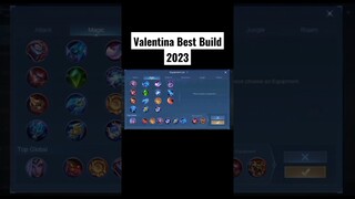 VALENTINA BEST BUILD 2023 | TOP 1 GLOBAL VALENTINA BUILD | #shorts #mlbb #mobilelegends