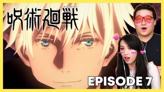 GOJOU GOT THAT PRETTY BOY SWAGGG 😍 | Jujutsu Kaisen Couples Reaction Episode 7