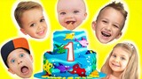 Happy Birthday Christian! First Birthday kids party with Vlad & Niki, Diana and Roma