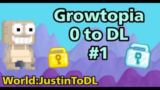 Growtopia 0 to DL with JustinJakeS #1 (Easy Way)