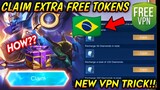 VPN TRICK TO CLAIM MORE FREE TOKENS! GRANGER LEGEND SKIN BRAZIL SERVER! COMET COLLISION - MLBB