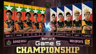 GRANDFINALS GAME 5 | BREN ESPORTS vs BURMESE GHOULS | M2 MLBB WORLD CHAMPIONSHIP