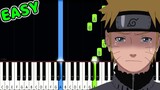 Childhood Memories - Naruto Shippuden - EASY Piano Tutorial [animelovemen]