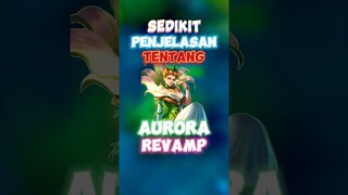 Sedikit penjelasan tentang aurora revamp ✍️🙌 #contentcreatormlbb #wiamungtzy #aurora #mobilelegends